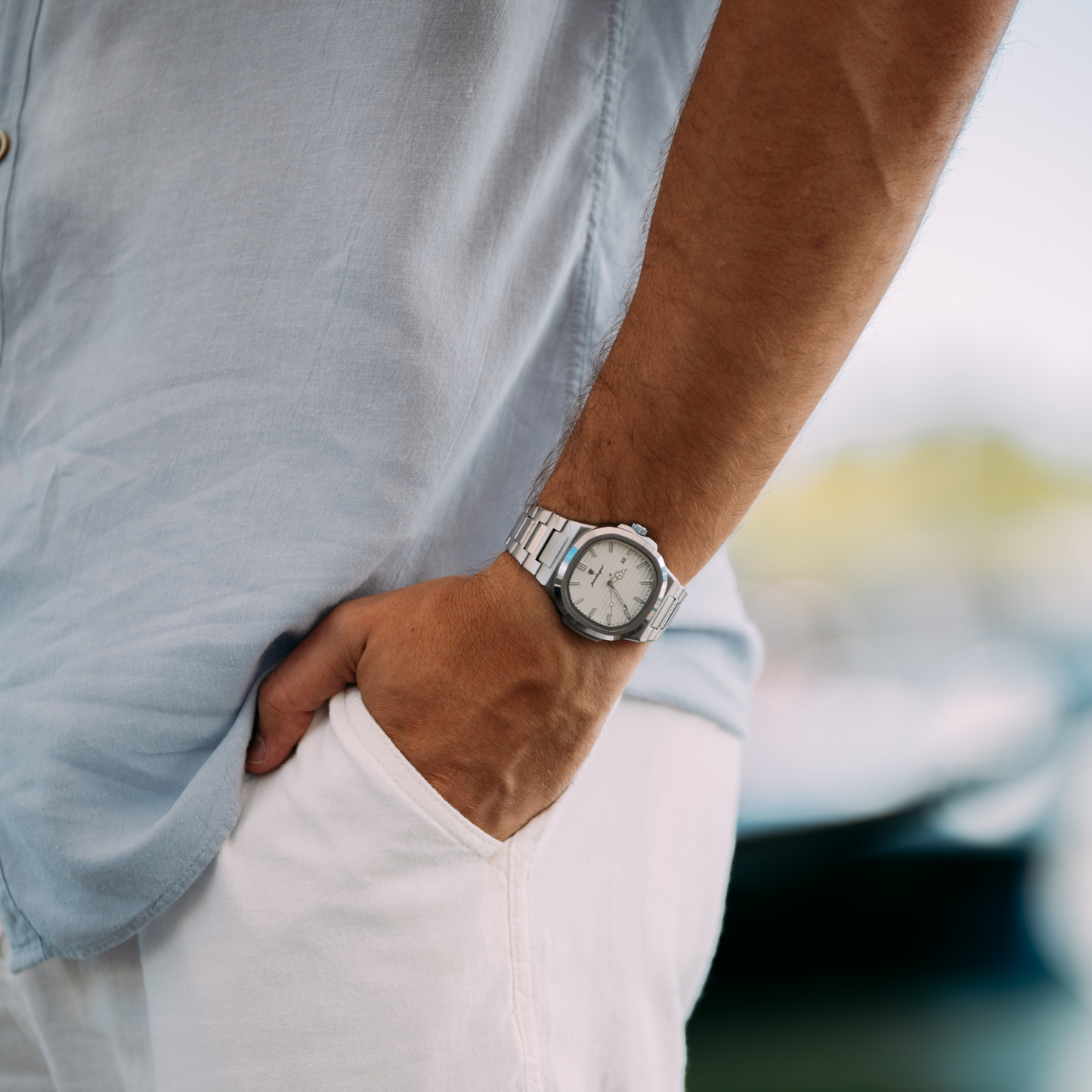 Nautiluz 41mm Watch - Premium Stainless Steel, Sapphire Crystal, Water-Resistant