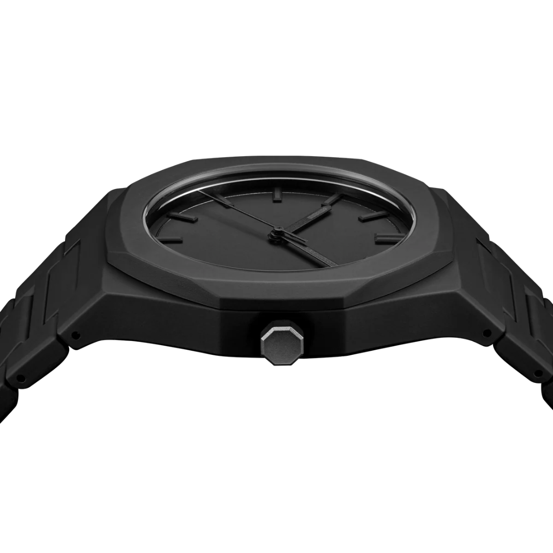 Phantom Black 41mm Watch - Seiko Quartz, Polycarbonate, Anti-Reflective Glass