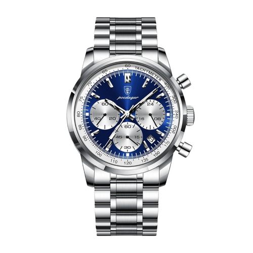 Relógio Apex 40mm - Quartzo Japonês, Aço Inoxidável, Resistente à Água
