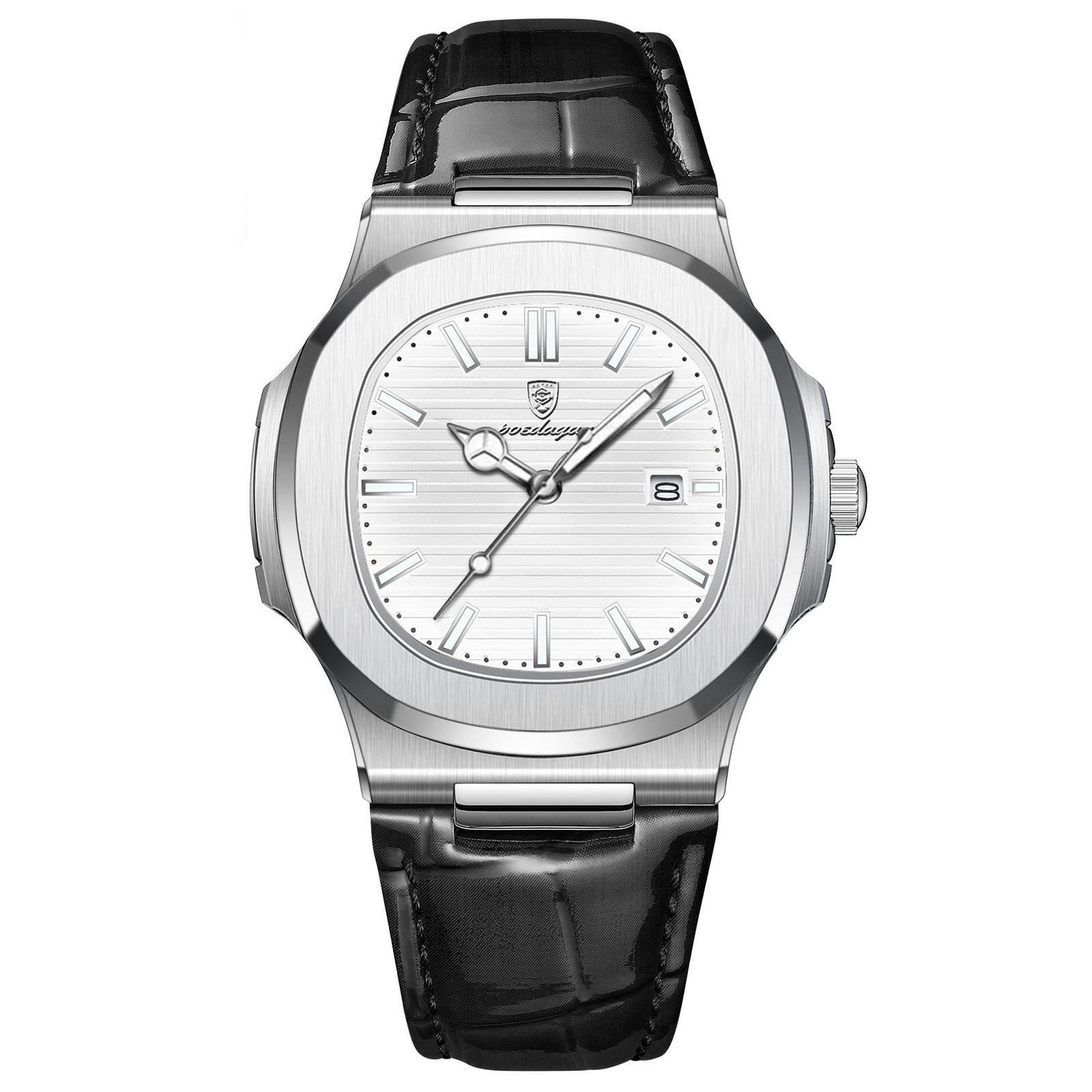 Regalia 41mm Watch - Precision Quartz, Date, Luminous, Waterproof
