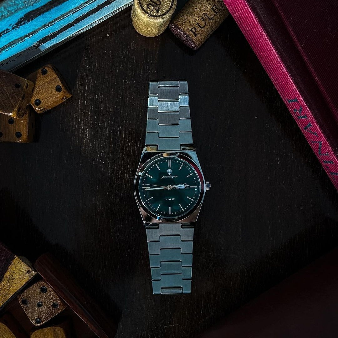 Oak 41mm Watch - Quartz Multifunction, Sapphire Crystal, Water-Resistant