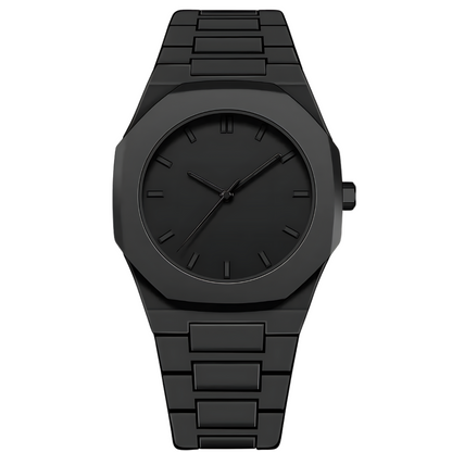 Phantom Black 41mm Watch - Seiko Quartz, Polycarbonate, Anti-Reflective Glass