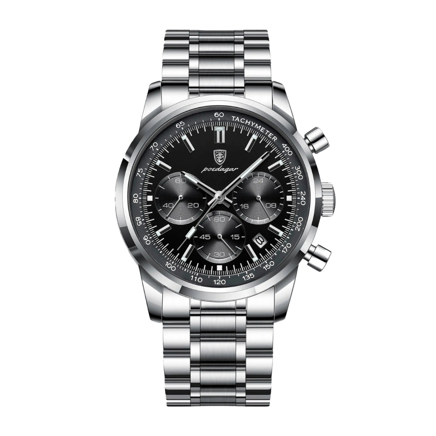 Apex 40mm Watch - Japanese Quartz, Stainless Steel, Water-Resistant