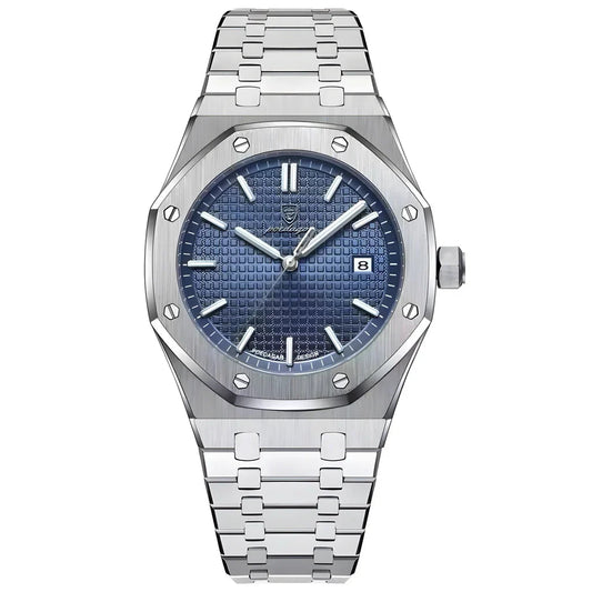 King's Oak 41mm Watch - Quartz Multifunction, Sapphire Crystal, Water-Resistant