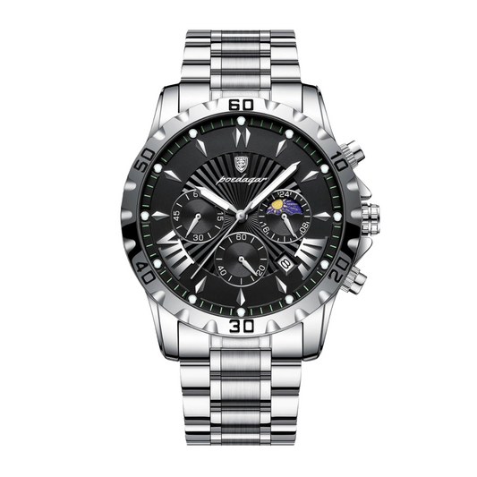 Sovereign 40mm Watch - Japanese Quartz, 316L Stainless Steel, Water-Resistant